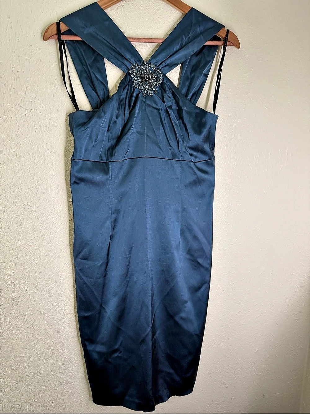 David Meister Blue midi Dress Like New